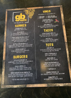 Global Brew Tap House menu