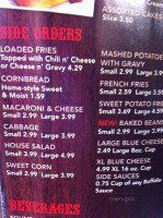 Buffalo's menu