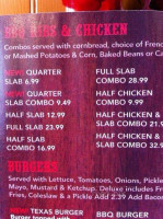 Buffalo's menu