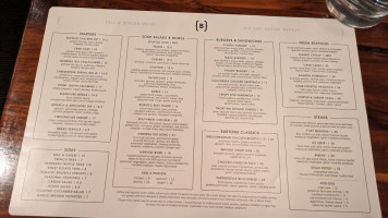 Burtons Grill menu