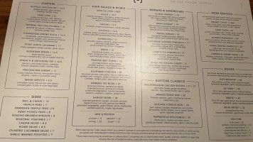 Burtons Grill menu