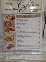 Forest River Café menu