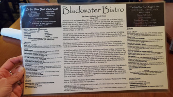 Blackwater Bistro menu