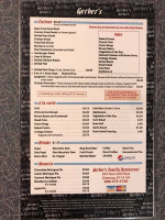 Gerber's menu