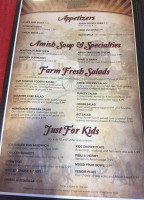 Amish Country Store menu