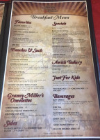 Amish Country Store menu