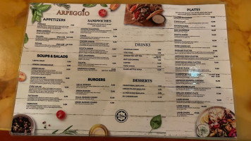 Arpeggio Grill menu