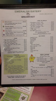 Emeralds Eatery menu