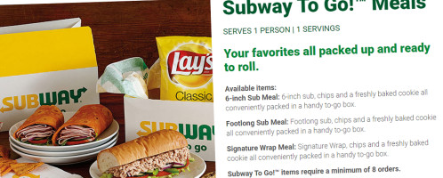 Subway food