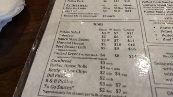 Pig In A Pickle menu