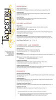 Wine Country Inn menu