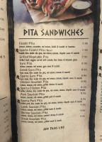 Sparta Taverna menu