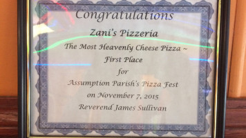 Zanis Pizza food