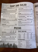 Tippy Canoes menu