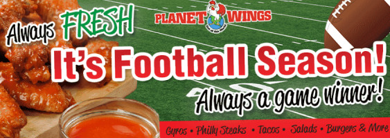 Planet Wings food