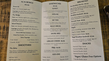 Born To Move Coffee Shop menu