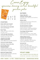 Café Diva menu