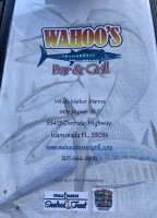 Wahoo's Seafood Bar And Grill Restaurant menu