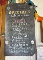 Moxie Bread Co. menu