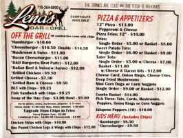 Lena's Grill menu