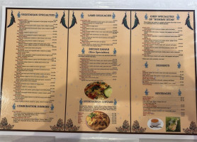 Bombay Sitar menu