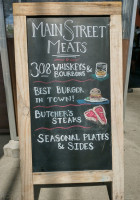 Main Street Meats menu