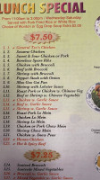 Golden Palace menu