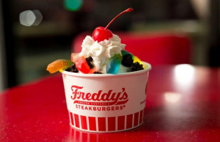 Freddy's Frozen Custard Steakburgers inside