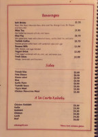 Ali Baba Grill menu