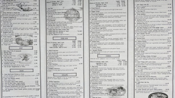 Sushi Thai menu