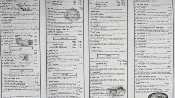 Sushi Thai menu