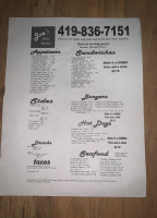 Joe's Pizza Kitchen menu