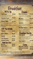 Jw's Cafe menu