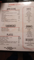 Jerome's Fine Swine menu