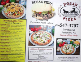 Rosa's Pizza food