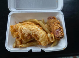 Wright’s Fish Chips inside