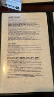 Vegas Steakhouse Lounge menu