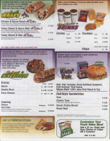 Subway menu