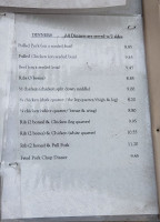 Jalen's -b-q Grille menu