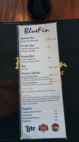 Bluefin Hibachi Sushi menu