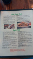 Bluefin Hibachi Sushi menu