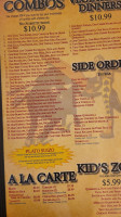 Fiesta Brava Mexican menu