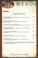 Bond 124 menu