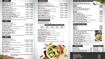 Thai Spice menu