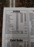 Ralpho's Pizza menu