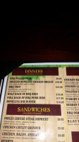 Smokey O'grady's menu