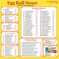 Egg Roll Street menu