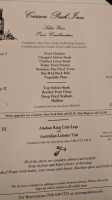 Carson Peak Inn menu