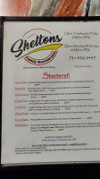 Sheltons menu