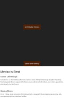 Casa Mexicana menu